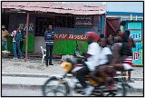 Yes, four on a motorcycle. Gonaive, Haiti 2013